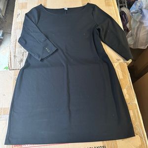 Black Quarter Sleeve Dress